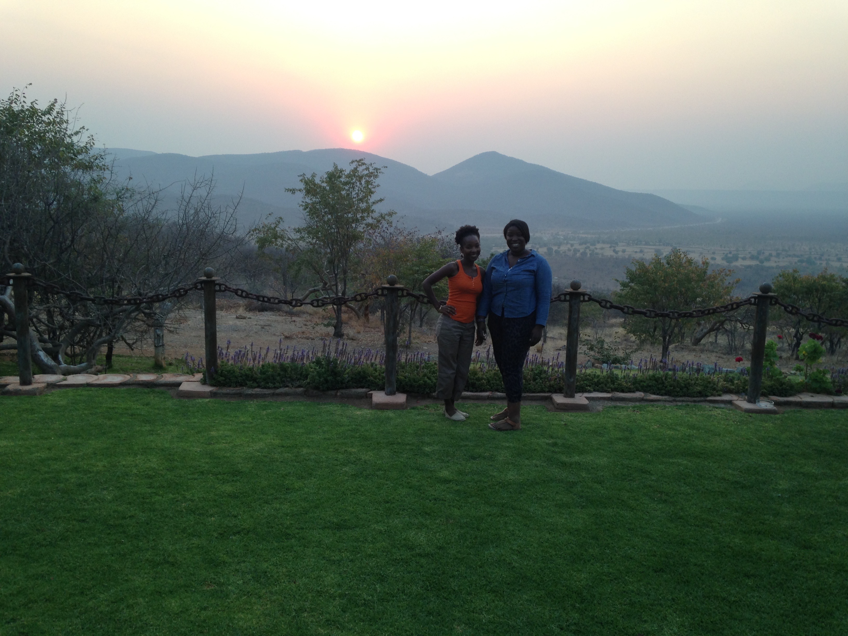 My best friend and I in the Himba town of Opuwo, Namibia.